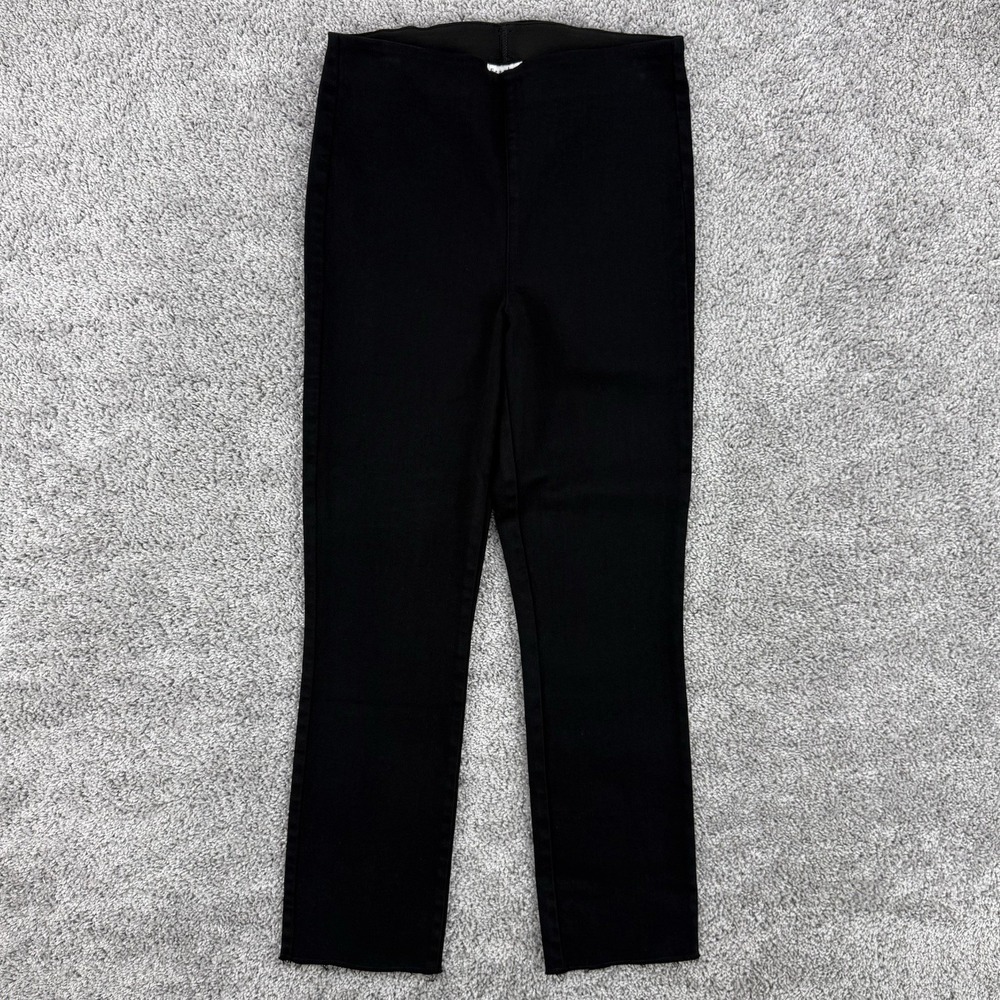 Frank & Eileen Derry Illusion Pants Women's 28 Black Stretch Pull On